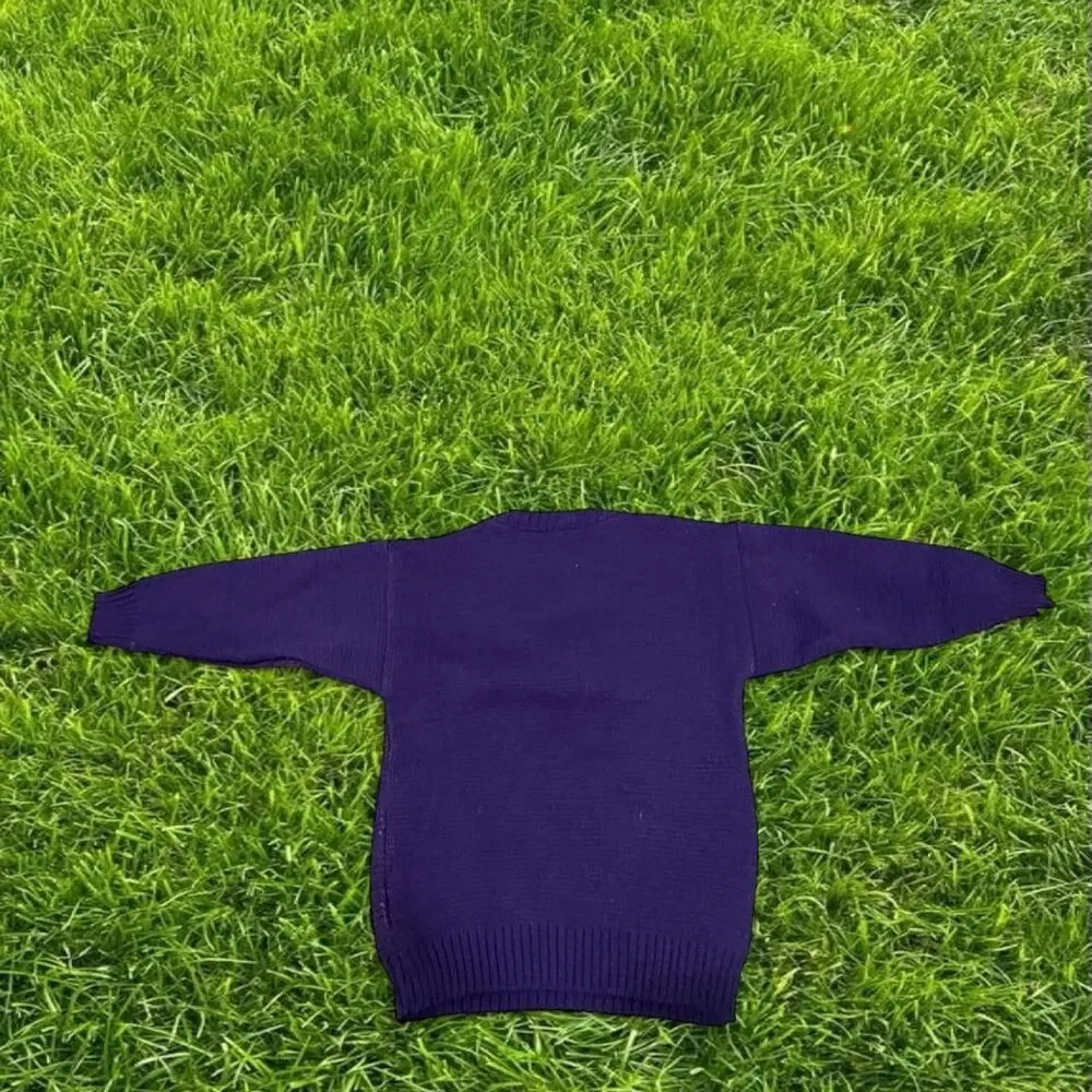 Jean-bourget Purple and Navy Jumper